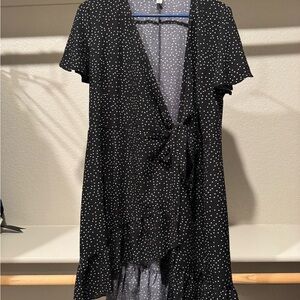 H&M Navy and White Polka Dot Dress